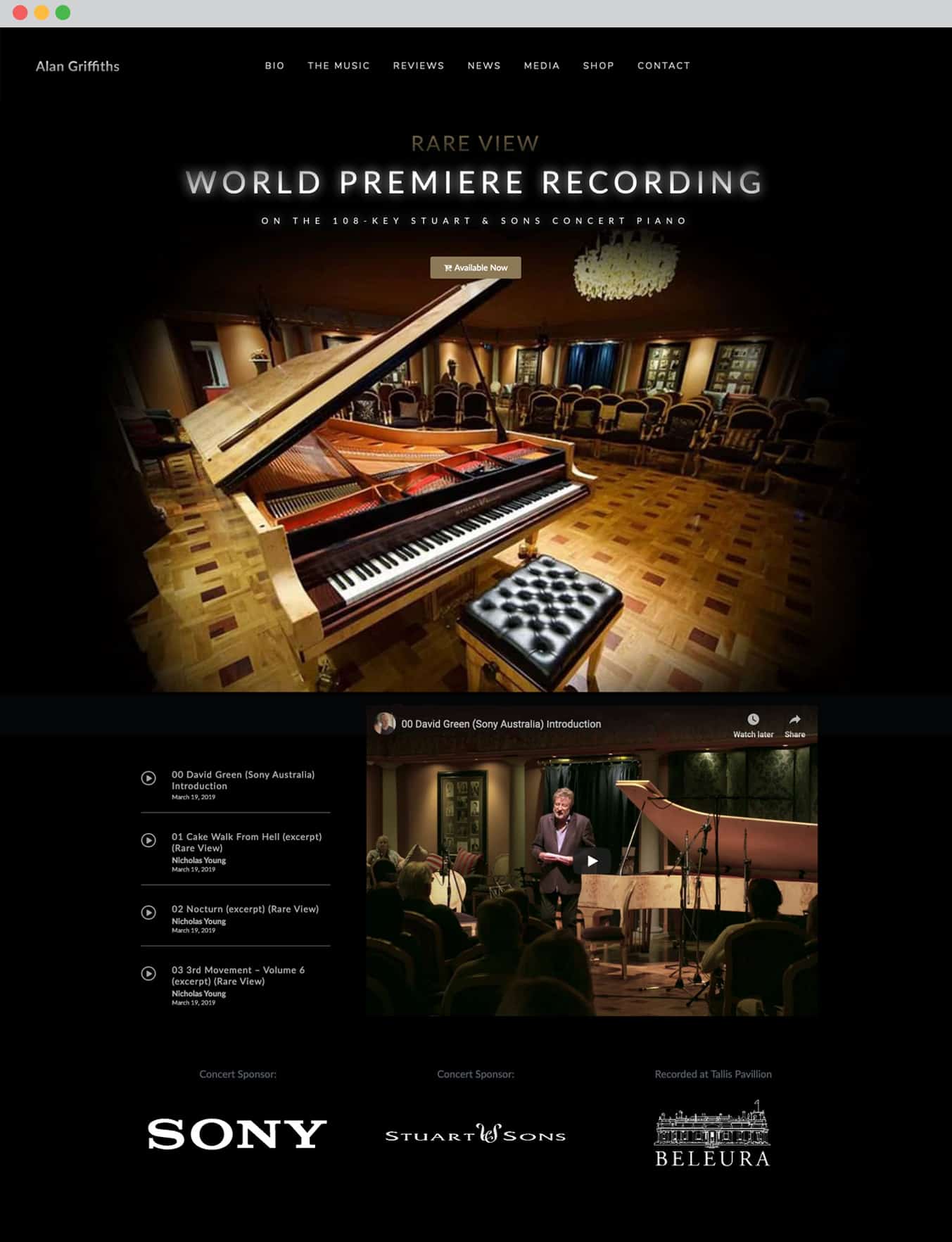 Alan Griffiths Composer - Web Design 3