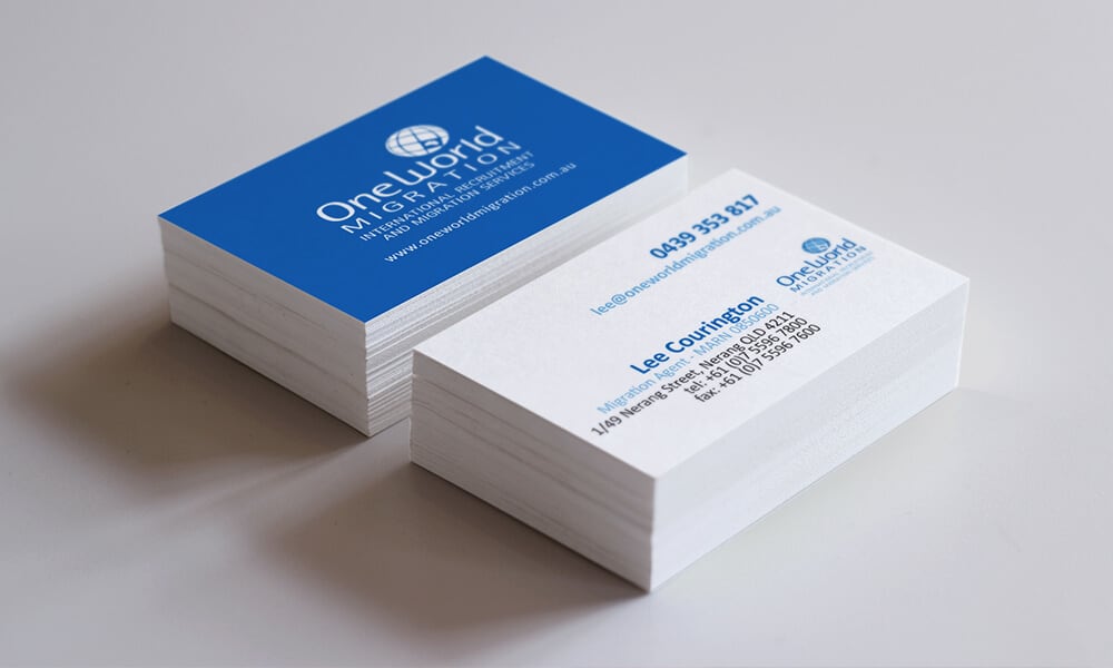 One World Migration - Graphic Design - Business Cards